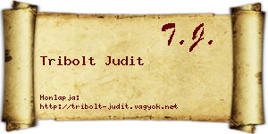 Tribolt Judit névjegykártya